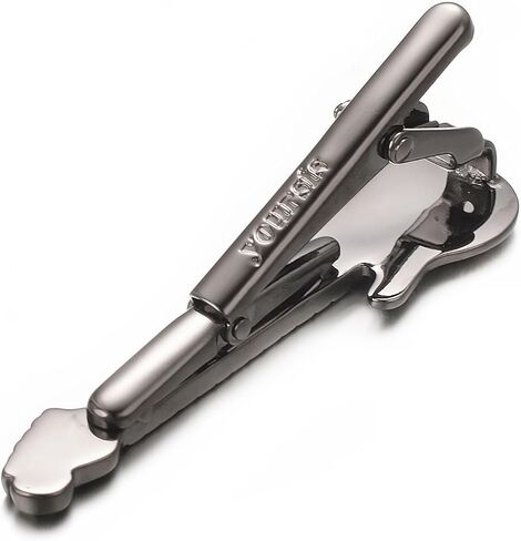 Yoursfs Music Tie Clips for Men Unique Elegant Tie Bar Clip Copper Drum Kit Guitar Tie Pins Fashion Jewelry Men's Clothing Accessories in Saudi Arabia