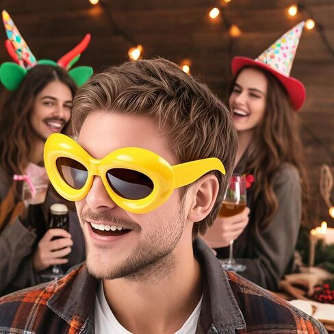مجموعة مضحكة للحيوانات ونظارات شمسية - قبعة أوزة أفخم أو كتكوت لجميع القديسين والحفلات والتشكيل والهدايا والهدايا in Saudi Arabia