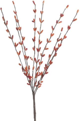 PACK CRAFT CARK PACK من 12 Burgundy Black and Tan Pip Berry تنبع - التوت الريفي الخريف ، ديكور منزل المزرعة لترتيبات الطاولة وزينة المركزية (12 "H) in Kuwait