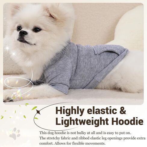 Pet Hoodie Dog Sweater for Small Dogs Girl Boy, Winter Puppy Sweatshirts with Pockets Hood, Warm Fleece Lined Dog Clothes Chihuahua Coat Clothing Puppy Cat Custume, Large in Saudi Arabia
