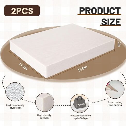 Gvereld High Density XPS Foam Board,4 Pack 15.6x11.7x0.79in Polystyrene Craft Foam Sheets, Rigid and Easy to Shape,DIY Modeling Art Projects, Party Decoration, Foam Cosplay, Heat Insulation in Saudi Arabia