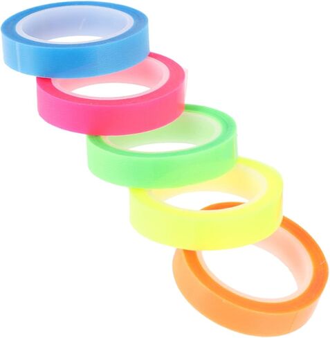 Lurrose 5 Rolls Transparent Reading Tabes Tabs Sticky Tabs لتسليط الضوء على الجمل للاستخدام المدرسي والمكاتب في التركيز والتركيز in Kuwait