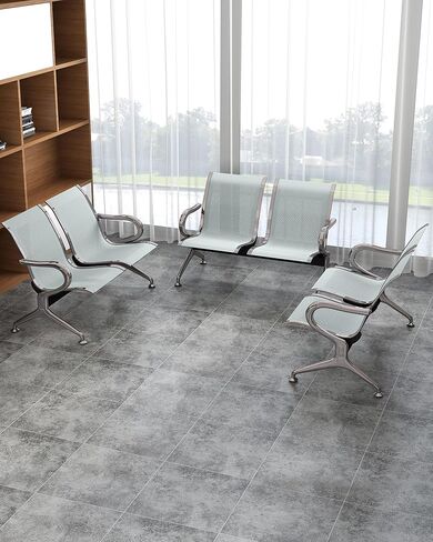 Kinpaw Black Waiting Room Chairs - Guest Reception Bench with Ergonomic High Back & Armrest,Comfortable Office Furniture for Conference, Lobby, Airport, Hospital, Meeting, Bank, Barber, 6-Seater in Kuwait