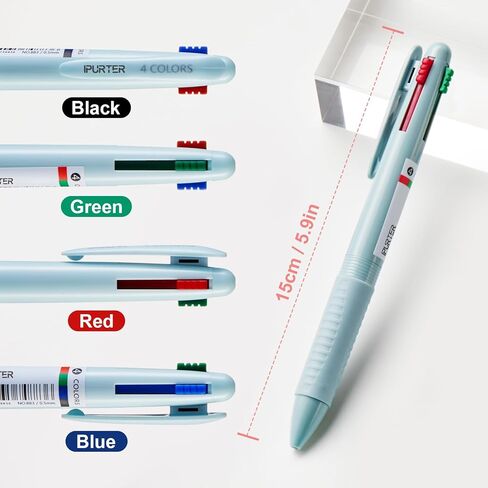 6 Pack 4-in-1 مجموعة قلم هلام متعددة الألوان ، 0.5 مم نقطة باستيل باستيل ، حبر مقاوم للماء سريع الجفاف ، قبضة ناعمة ، للأطباء والممرضات والمدرسة والمكتب ، اليومية in Kuwait