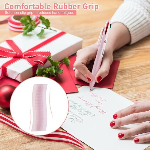 6 Pack 4-in-1 مجموعة قلم هلام متعددة الألوان ، 0.5 مم نقطة باستيل باستيل ، حبر مقاوم للماء سريع الجفاف ، قبضة ناعمة ، للأطباء والممرضات والمدرسة والمكتب ، اليومية in Kuwait