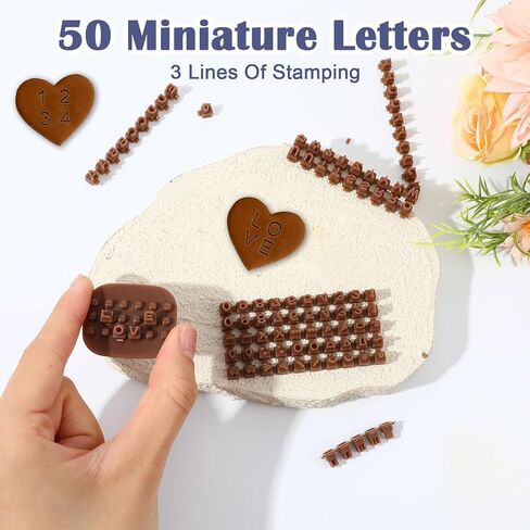 Number & Letter Stamps for Clay,Practical Clay Stamps, Small Fondant Embosser Cookie Cutters for Cake Baking DIY Projects Polymer Craft Tool in Kuwait