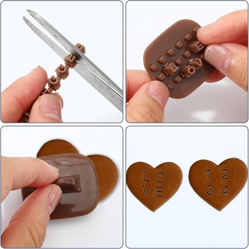 Number & Letter Stamps for Clay,Practical Clay Stamps, Small Fondant Embosser Cookie Cutters for Cake Baking DIY Projects Polymer Craft Tool in Kuwait