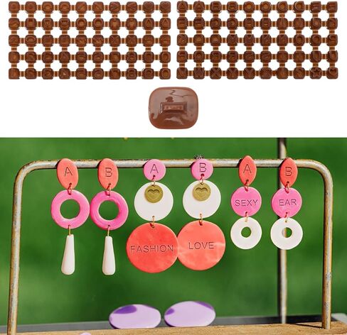 Number & Letter Stamps for Clay,Practical Clay Stamps, Small Fondant Embosser Cookie Cutters for Cake Baking DIY Projects Polymer Craft Tool in Kuwait