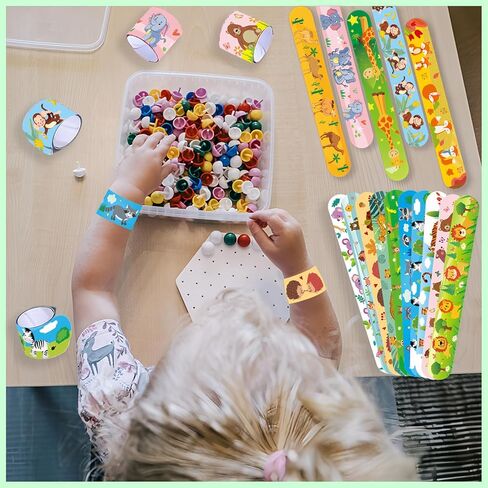 Viicoor Slap Bracelets for Kids 30PCS Ocean Animals Slap Bands Party Gadget Fillers Favors Multicolour in Kuwait