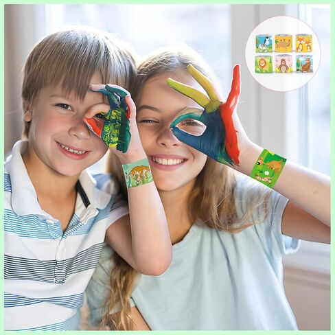 Viicoor Slap Bracelets for Kids 30PCS Ocean Animals Slap Bands Party Gadget Fillers Favors Multicolour in Kuwait