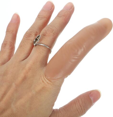 Amosfun 5Pcs Halloween Fake Finger Soft Thumb Tip Magic Trick Finger Stage Show Prop Prank Toy in Saudi Arabia