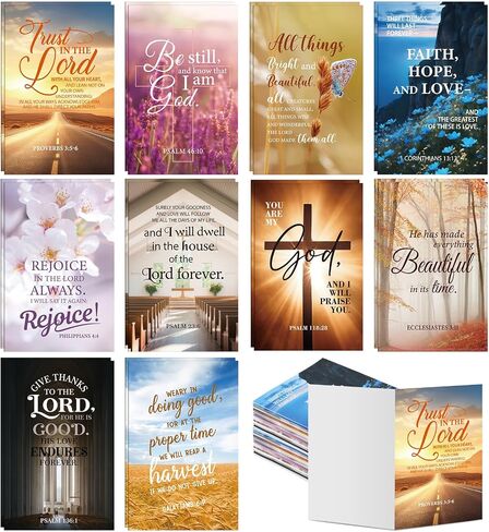 100 Pcs Church Bulletins Paper Bulk 11 x 8.5 Inch Church Worship Bulletins Welcome the Congregation Cards Bible School Study Supplies for Share Bible Information, 10 Styles in Saudi Arabia