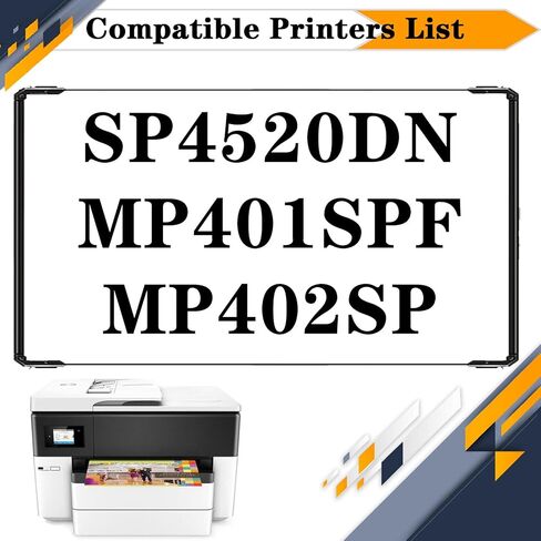 مجموعة أسطوانة التصوير SP4520DN ، متوافقة مع RICOH SP4520DN MP401SPF MP402SPF PRINTERS 【مستوى طباعة عالية مع رقاقة】 1 PCS in Kuwait