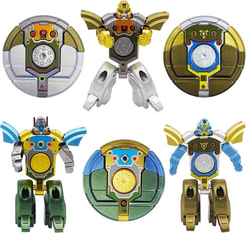 6pcs spinners transformable fidget for Kids Party Forms ، ألعاب Robot Robot القابلة للتشوه تململ تململ ، وجوائز فصول الجيروس الجيروس الحسية. in Kuwait