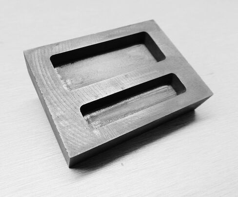Graphite Ingot Mould 2 جيوب 1/2oz و 1 أوقية ذوبان الذهب الذهب صنع قضبان in Saudi Arabia