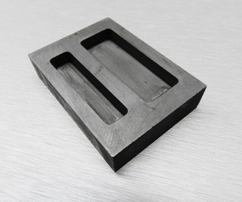 Graphite Ingot Mould 2 جيوب 1/2oz و 1 أوقية ذوبان الذهب الذهب صنع قضبان in Saudi Arabia