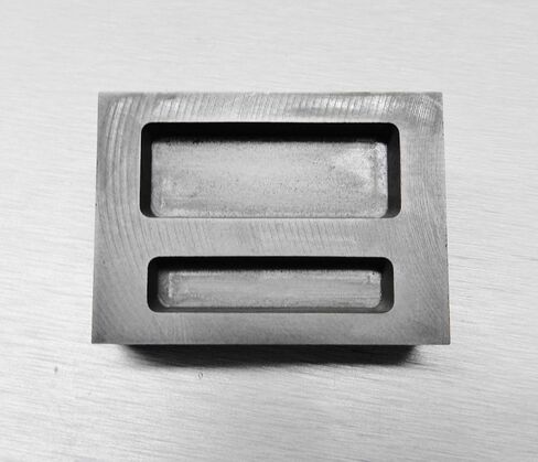 Graphite Ingot Mould 2 جيوب 1/2oz و 1 أوقية ذوبان الذهب الذهب صنع قضبان in Saudi Arabia
