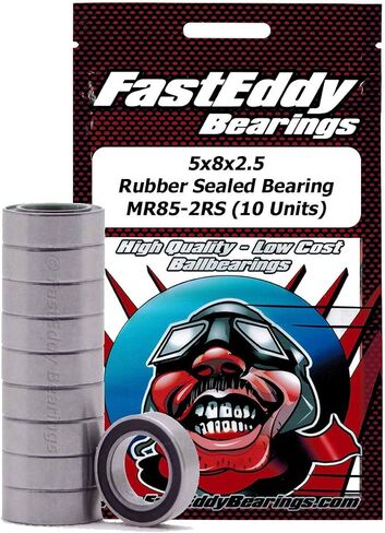 محامل Fasteddy متوافقة مع Tamiya 850 Rubber Presumped Presection 5x8x2.5 (10 وحدات) in Saudi Arabia