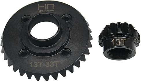 Hot Racing TUDR9333R 33/13T Steel Helical Diff Ring/Pinion Rear Gear UDR in Saudi Arabia