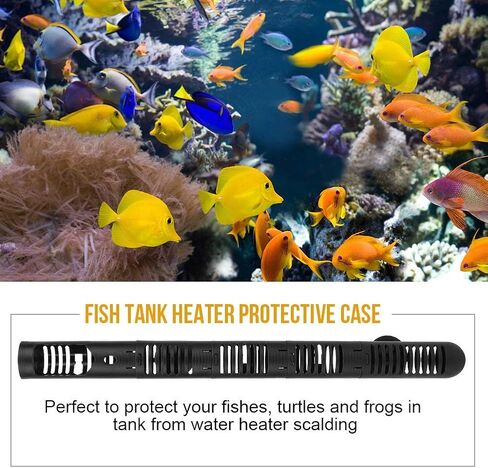 FDIT Aquarium Fish Heater Protection Case Desactable Design Design for Fish Water مع أكواب الشفط (#3) in Saudi Arabia