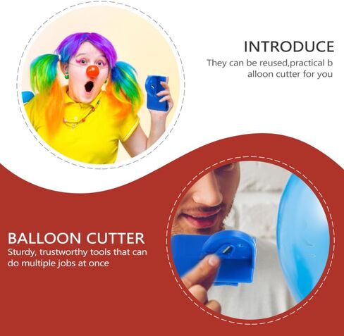 Toyandona Balloon Ribbon Tool ، 3pcs قاطع صندوق البالون متعدد الوظائف ثابتًا على الحزام لمستلزمات حفلات عيد الميلاد (لون عشوائي) in Kuwait