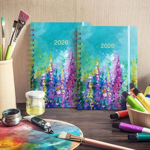 2026 مخطط - يناير 2026 - ديسمبر 2026 ، 2026 Planner Weekly and Monthly ، 6.3 "× 8.4" ، 2026 مخطط تقويم ، مخطط أسبوعي وشهري 2026 مع علامات تبويب ملونة ، ملزمة مزدوجة ، جيب خلفي ، خلفي in Saudi Arabia