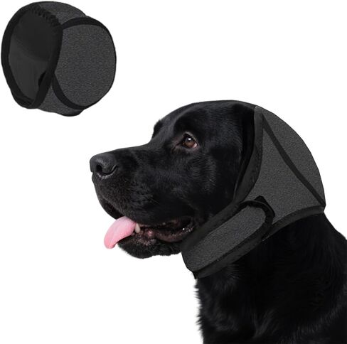 Dog Quiet Ear Cover, Waterproof Dogs Calming Hood, Dog Ear Muffs Quiet Ears for Anxiety for Ear Protection for Bath for Grooming (Gray, Medium) in Kuwait