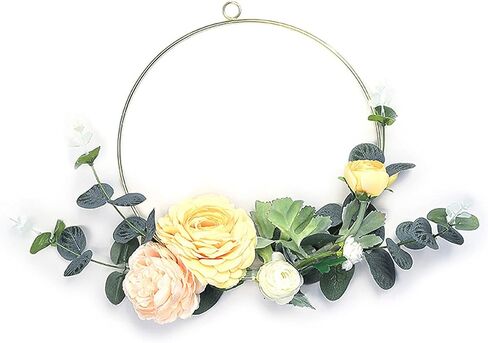 SJDWDX 3pcs 16 Inch Large Metal Floral Hoop Wreath Macrame Silver Craft Hoop Rings for DIY Floral Wedding Wreath Decor, Dream Catcher Wall Hanging Crafts 40cm in Saudi Arabia