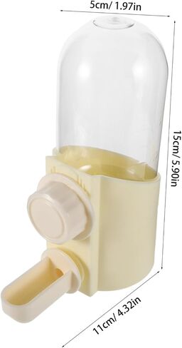 Toyvian Bird Water Dispenser for Pigeons and Quails Durable Space Saving Water Feeder Easy to Clean Drinker Bottle for Parrots and Poultry Compact Design for Small Cages in Saudi Arabia