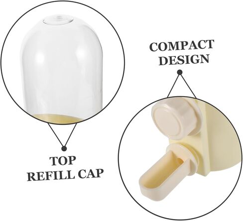 Toyvian Bird Water Dispenser for Pigeons and Quails Durable Space Saving Water Feeder Easy to Clean Drinker Bottle for Parrots and Poultry Compact Design for Small Cages in Saudi Arabia