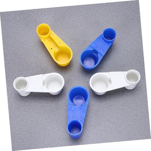 Toyvian 5pcs Automatic Birds Water Cup with Double Ports Easy Install Water Dispenser for Pigeon Parrot and Animals Convenient Feeding Supplies for Pet Shops and Homes Random Random Color in Saudi Arabia