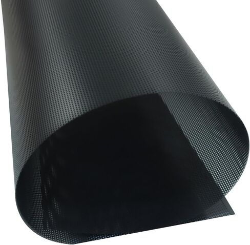 Aoserge 5 Sheets Premium Black Fursuit Eyes Mesh - 0.5mm PVC Plastic Eye Mesh for Furry Cosplay, Therian Masks & DIY Crafting Easy to Cut 11.8"x7.87" for Custom Designs in Kuwait