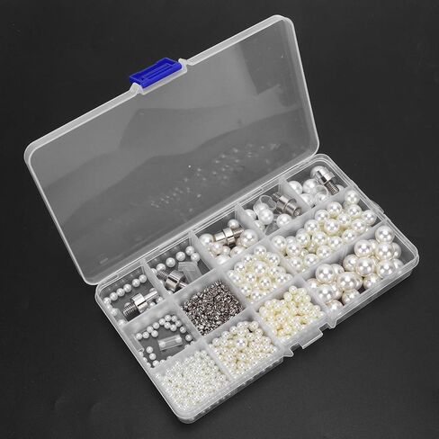 Pearl Setting Machine, Hand Press Machine Rivet Setting Tool with 6 Sizes of Round Pearl Beads for Hats Shoes Clothes Bags in Saudi Arabia