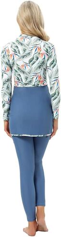 IWEMEK Muslim Swimsuits for Women Modest Islamic Hijab Burkini Long Sleeve Swimwear Full Coverage Bathing Suit 3 Pieces Set in Kuwait
