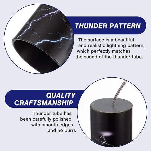 Hiboom 2 PCS Tube Tube and Thunder Sticks Maker ، رسومات عاصفة من طبل الربيع ، 5.9 "قطر ، 5.9" طول وقطر 3.14 "، 8.4" طول) in Saudi Arabia