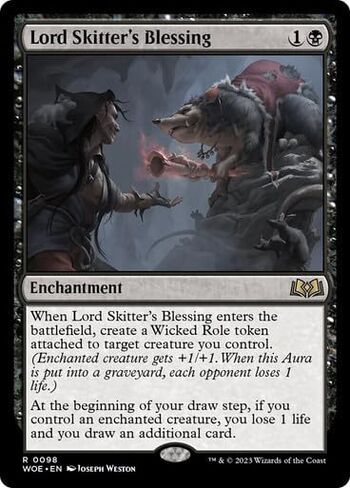 Lord Skitter's Blessing (098) Wilds of Eldraine MTG - Generic Trading Card - Fantasy - 1 Piece in Saudi Arabia