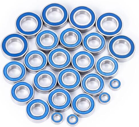 Compatible with Losi for Super for Baja for Rock for Rey 1/6 RC Car Upgrade Parts 25Pcs Wheel Hub Axle Blue Sealed Bearing Kit RC Car Upgrade Parts in Saudi Arabia