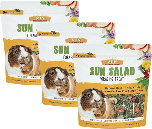 Sun Seed Vita Prima Sun Salad Treat for Ginea Pigs ، 10 أوقية (3 عبوات) in Saudi Arabia