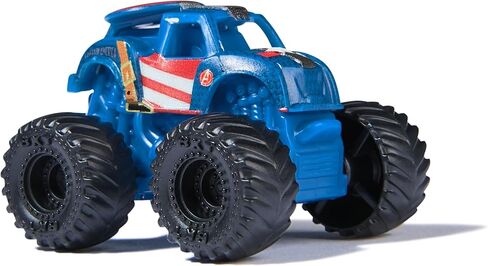 Monster Jam, Marvel Mini Monster Truck 3-Pack, Black Panther, Captain America, Iron Man Die-Cast Monster Trucks, 1:87 Scale, Kids Toys for Boys Ages 3 and Up in Saudi Arabia