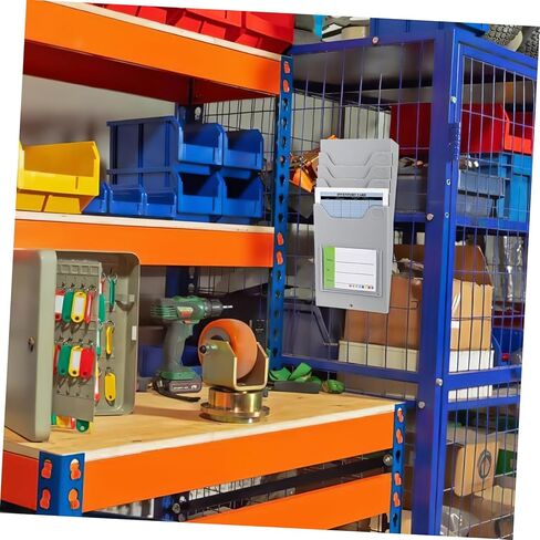 Warehouse Material Card Rack Employee Time Rack Small Card Holder Card Dividers Holders Card Pocket Cards Organizers Racks Wall Hanging Organizer Job Slot Light Plastic in Saudi Arabia