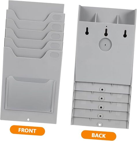 Warehouse Material Card Rack Employee Time Rack Small Card Holder Card Dividers Holders Card Pocket Cards Organizers Racks Wall Hanging Organizer Job Slot Light Plastic in Saudi Arabia