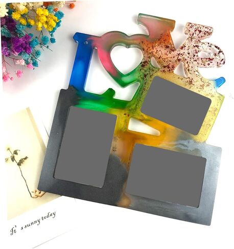 2pcs Mother's Day Picture Craft Photo Frame Silicone Professional Durable Easy Clean in Saudi Arabia