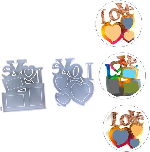 2pcs Mother's Day Picture Craft Photo Frame Silicone Professional Durable Easy Clean in Saudi Arabia