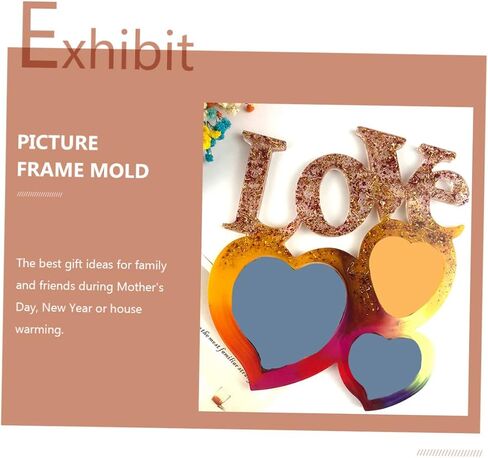 2pcs Mother's Day Picture Craft Photo Frame Silicone Professional Durable Easy Clean in Saudi Arabia