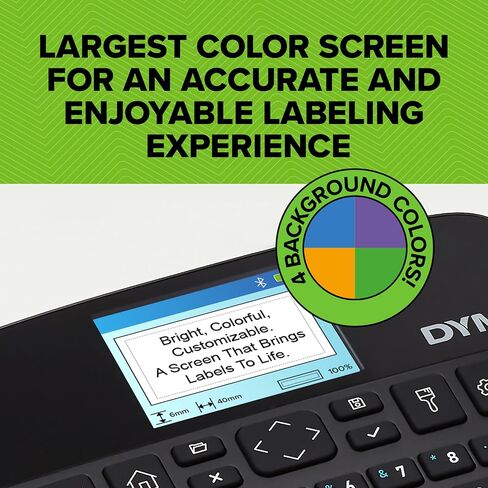 DYMO LabelManager Executive 640 CB Portable Label Printer | Compact Label Maker Machine with QWERTY Keyboard | Bluetooth & USB Connectivity | Compatible D1 Standard & Durable Labels in Saudi Arabia