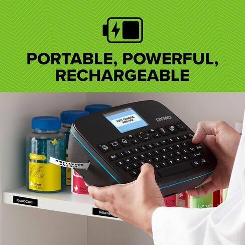DYMO LabelManager Executive 640 CB Portable Label Printer | Compact Label Maker Machine with QWERTY Keyboard | Bluetooth & USB Connectivity | Compatible D1 Standard & Durable Labels in Saudi Arabia