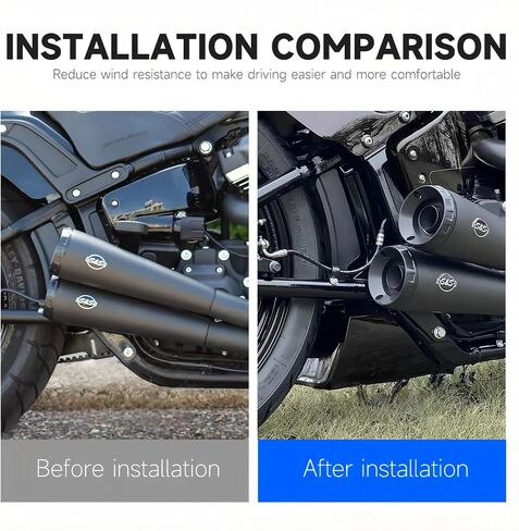 FOR HARLEY Softail Street Bob Breakout Fat Bob Fat Boy Low Rider Model 2018-2023/ All Softail Model 2018-2023/ Softail Slim FLSL 107 2018-2023/ Standard Model FXST 107 2018-2023 SPOILER POST in Saudi Arabia