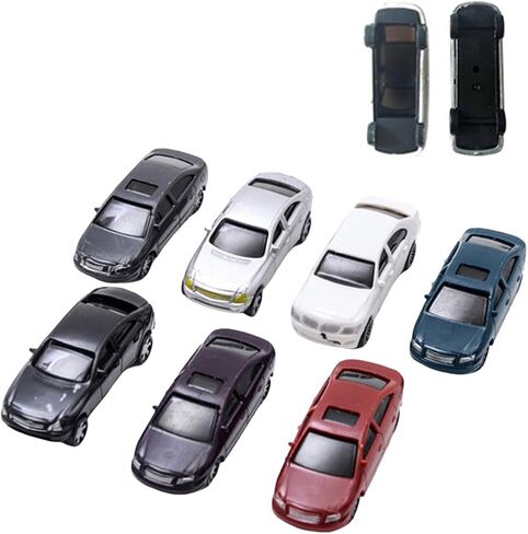 10x Mini Scale Model Cars المركبات المصغرة متعددة الأغراض 1/75 ديوراما لتخطيط طاولة الرمال شارع شارع مشهد وقوف السيارات in Saudi Arabia