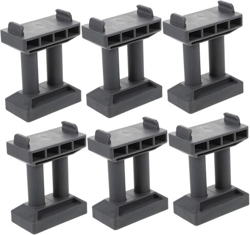 Totority 6PCS Train Bridge Pier Model للبنين والبنات ، يدعم جسر السكك الحديدية الزخرفية الملحقات الصعود لمجموعات قطار DIY ومشهد السكك الحديدية النموذجية in Kuwait