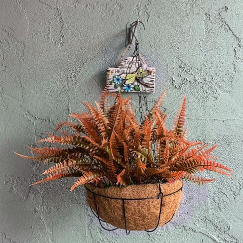 Artificial Boston Fern Plants Bushes Artificial Shrubs Greenery for House Plastic Outdoor UV Garden Resistant Office Garden Indoor Decor (Pack of 4) in Kuwait